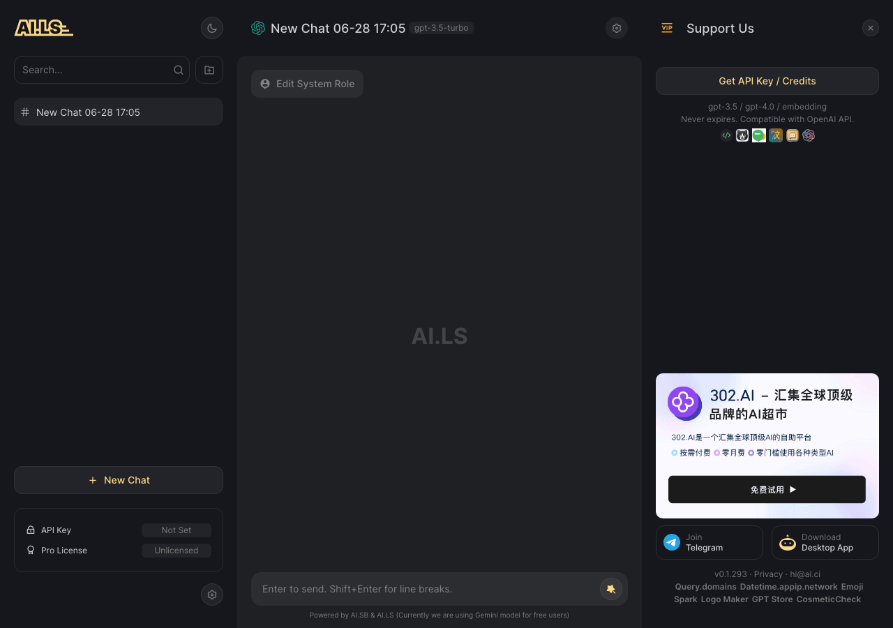 AI.LS Conversational AI showing Conversational AI - Empowering AI-driven solutions