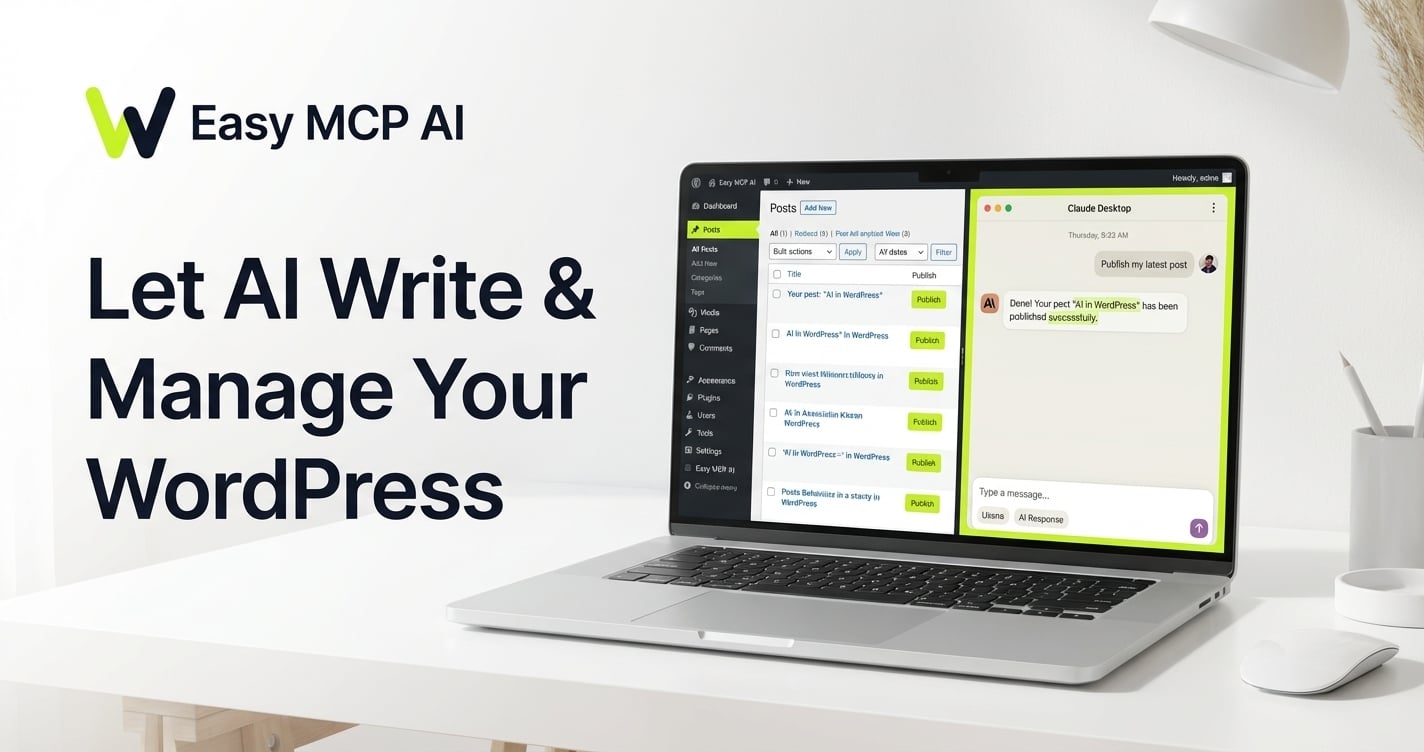 Easymcpai Writing & Translation showing Writing & Translation - Easy MCP AI | Let AI Write, Publish & Manage Your WordPress S