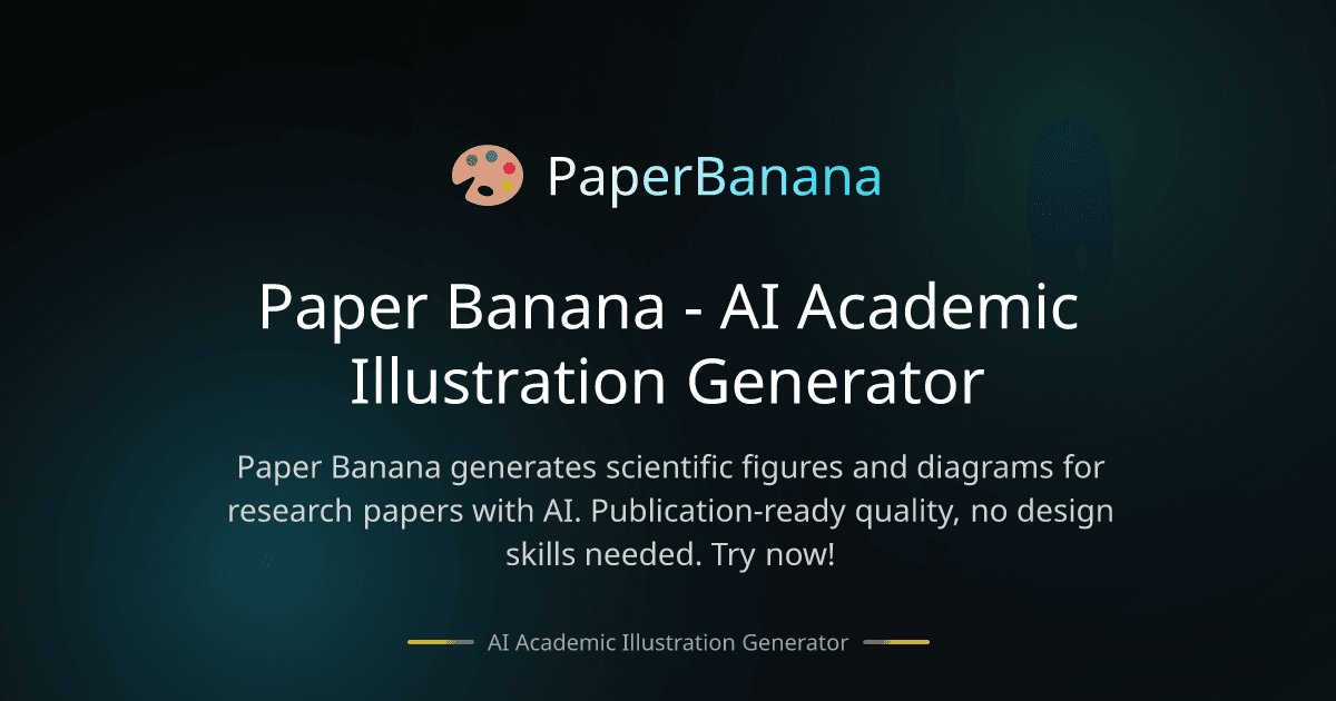 PaperBanana Scientific Research showing Scientific Research - Paper Banana generates scientific figures and diagrams for rese