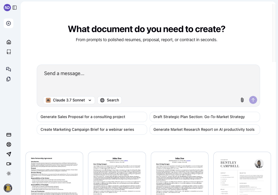 Nextdocs Productivity & Collaboration showing Productivity & Collaboration - Create Beautiful Docs & Slides in Seconds with A
