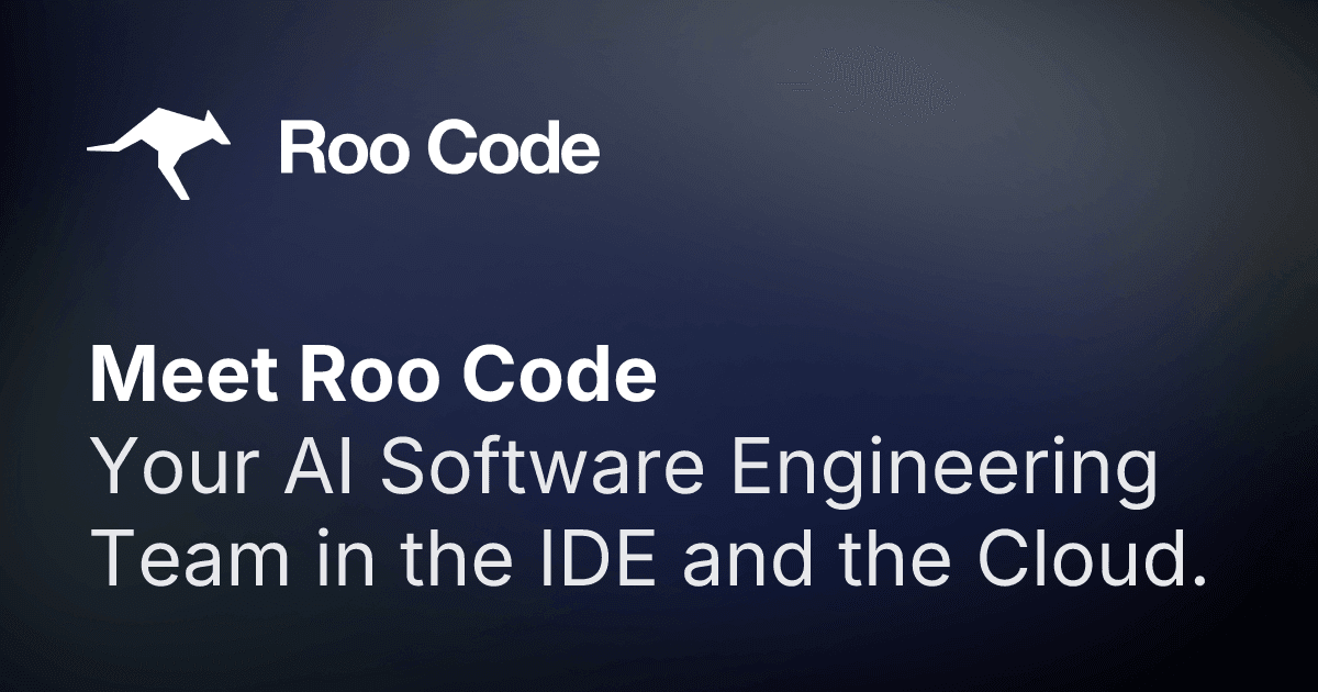 Roo Code Code Assistance showing Code Assistance - Roo Code – The AI dev team that gets things done