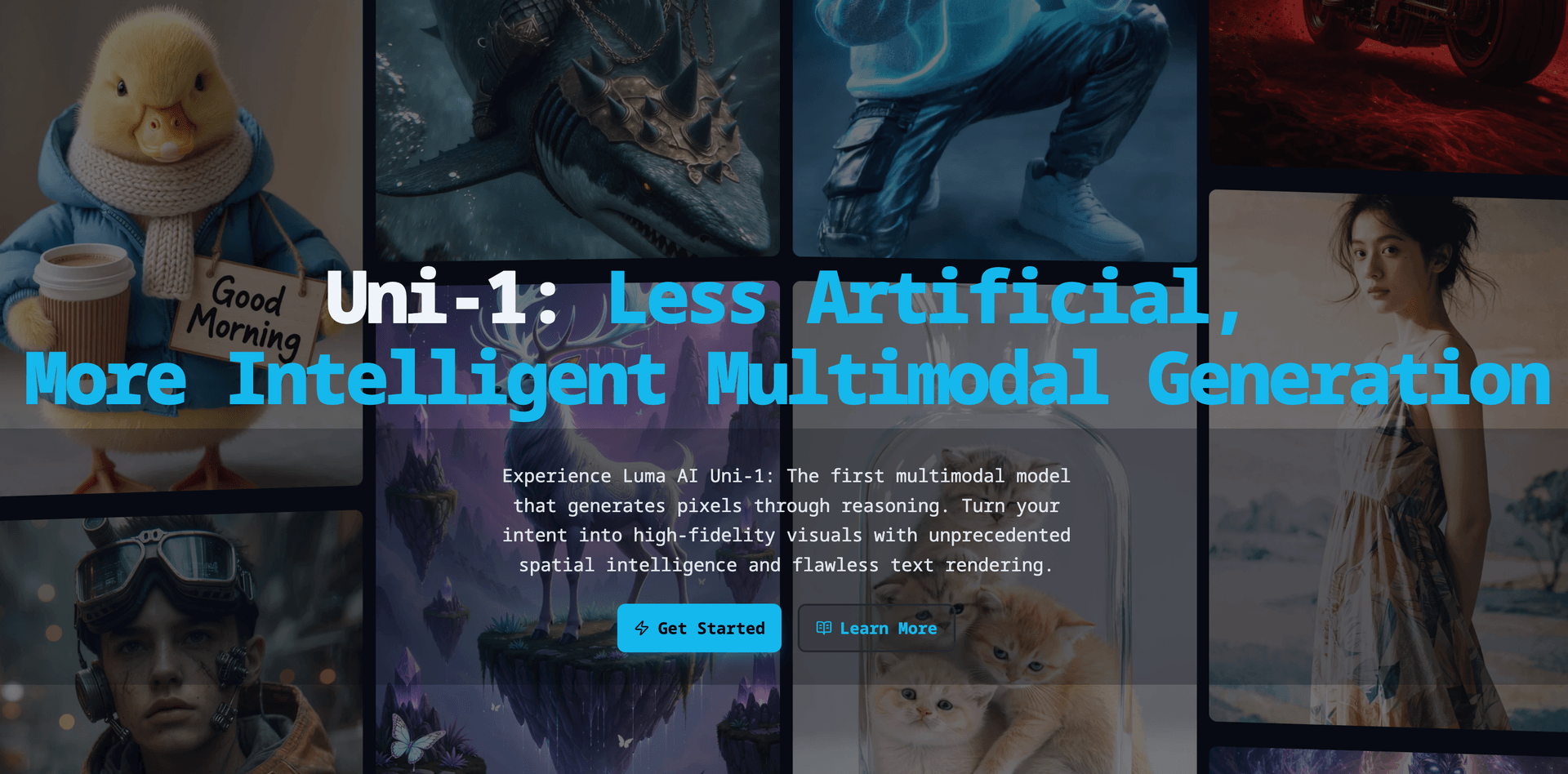 uni-1.ai Image Generation showing Image Generation - Uni-1 by Luma AI: Your Flawless Image Creative Partner