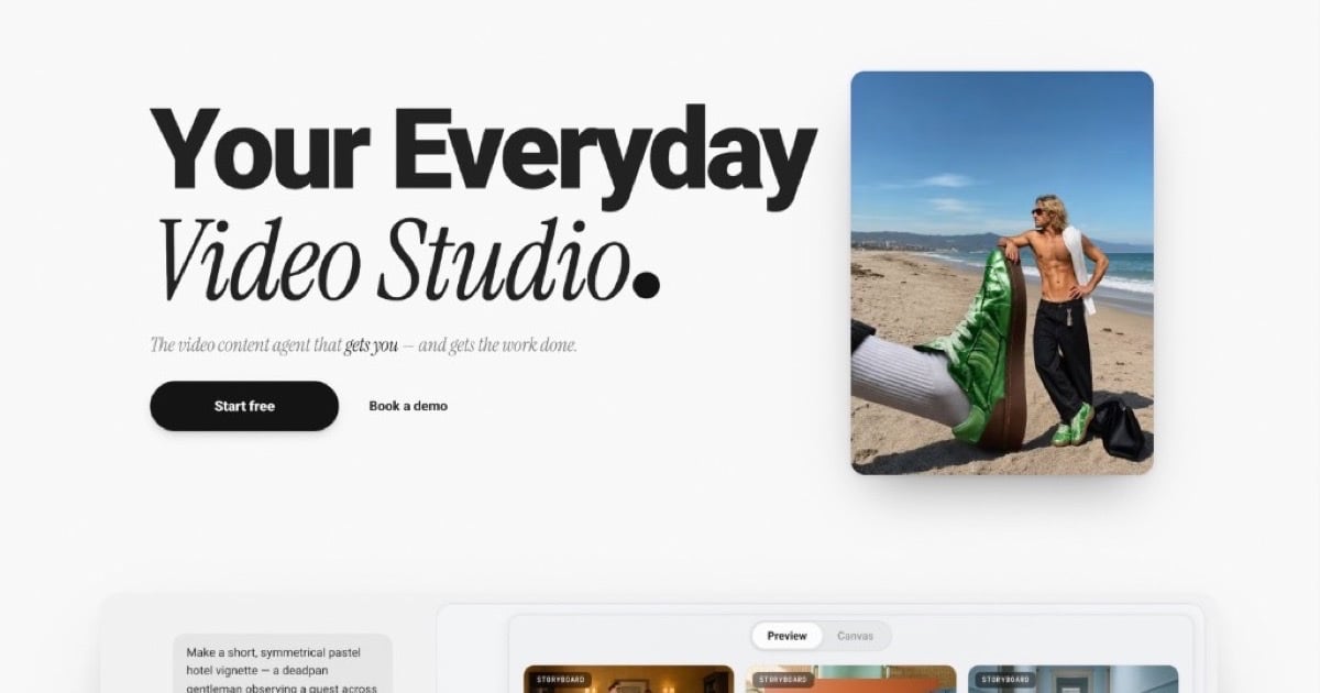 OpenCreator Design showing Design - Unified Gen-AI Workstation for Creators