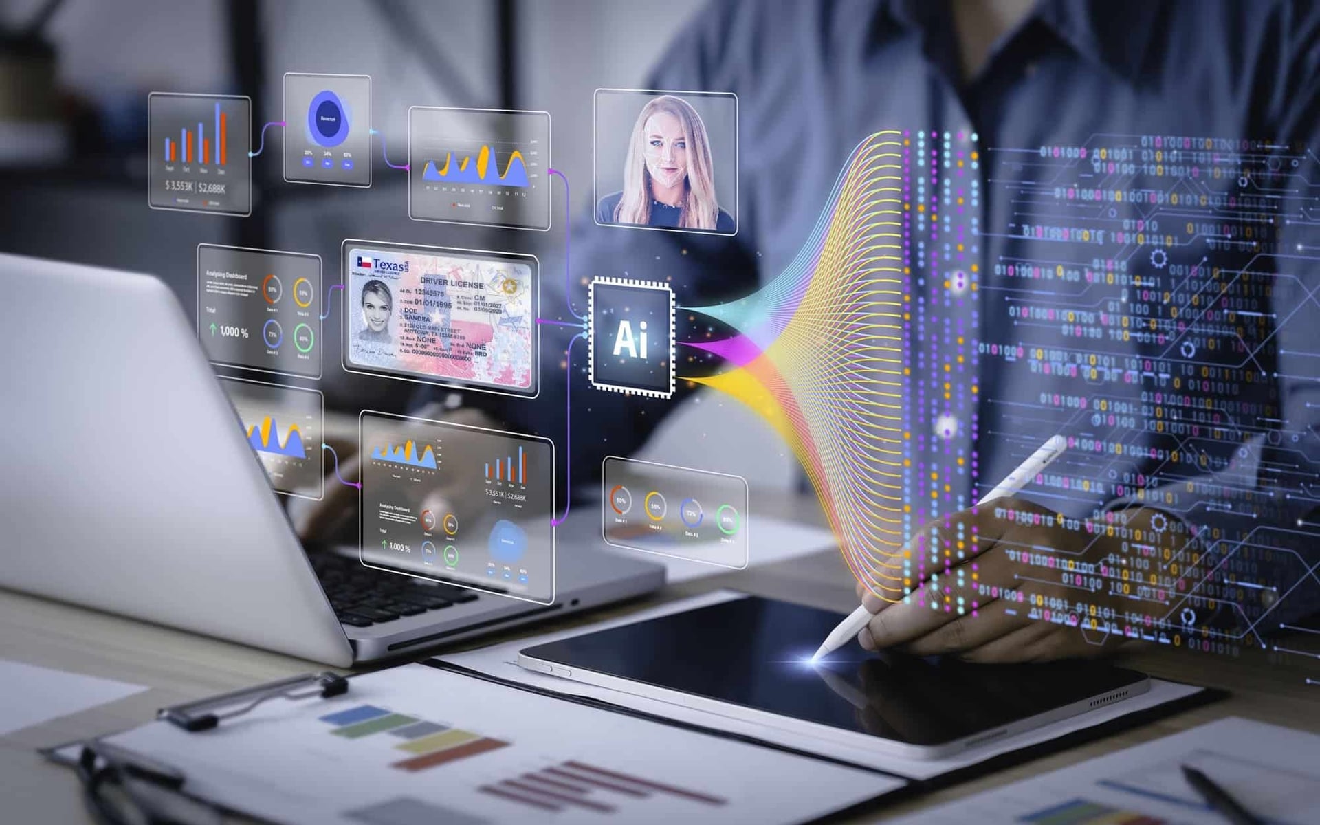 IDScan.net Data Analytics showing Data Analytics - Adaptive AI Identity Verification: ID Fraud Prevention at Scale