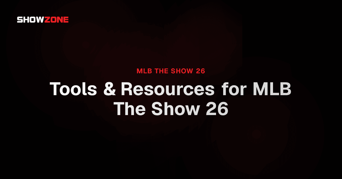 ShowZone Search & Discovery showing Search & Discovery - Your home for MLB The Show player data and market tools