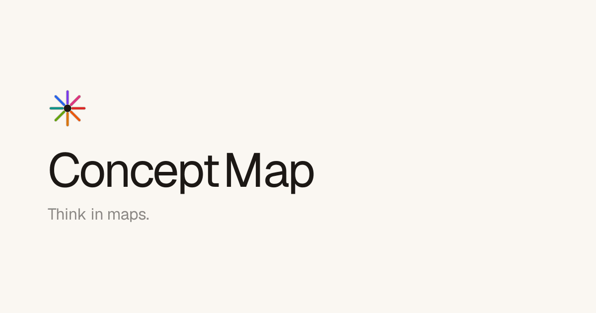 ConceptMap AI Design showing Design - Unlock the power of visual thinking