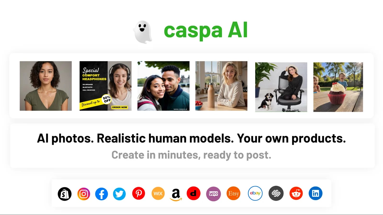 Caspa AI Image Generation showing Image Generation - AI product photography that increases your sales