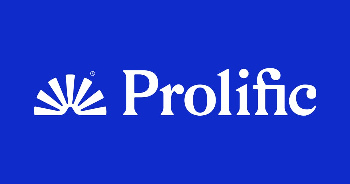 Prolific Scientific Research showing human data platform - Quality data. From real people. For faster breakthroughs.