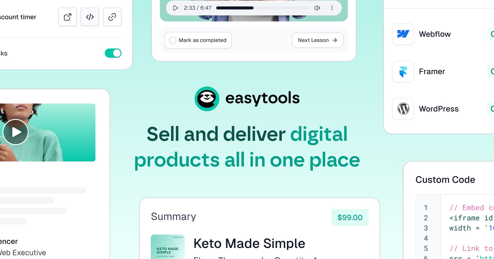 Easycart Marketing Automation showing Marketing Automation - One-Page Checkout, 1-Click Payments, Conversion Optimization