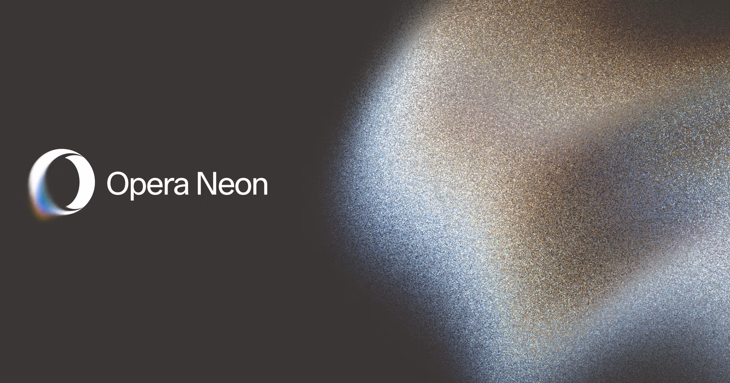 Opera Neon Conversational AI showing Conversational AI - This browser is built to act