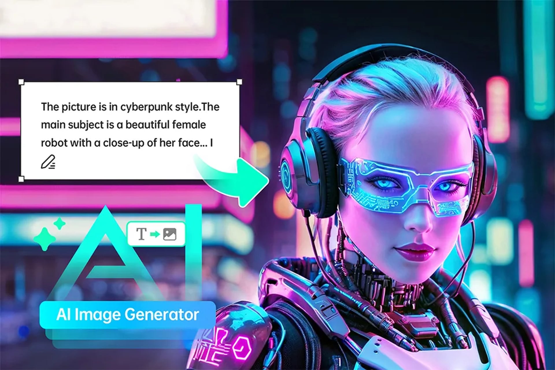 Fast Image AI Image Generation showing Image Generation - Turn your photos and ideas into stunning AI images in seconds