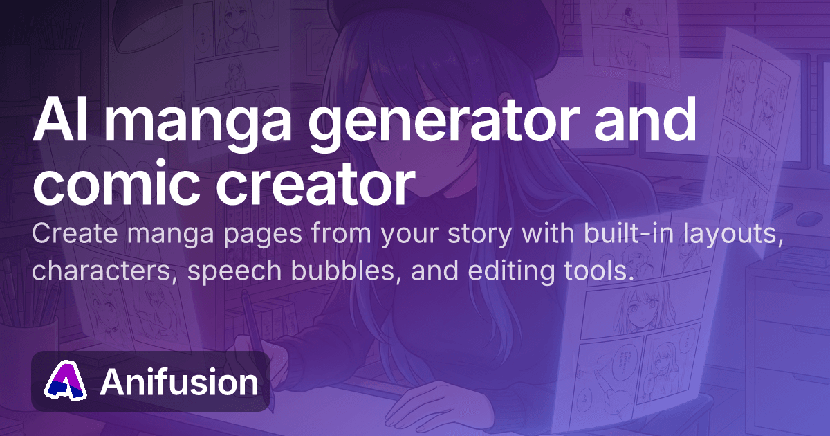 Anifusion Image Generation showing Image Generation - Turn your stories into manga with AI—no art skills needed!