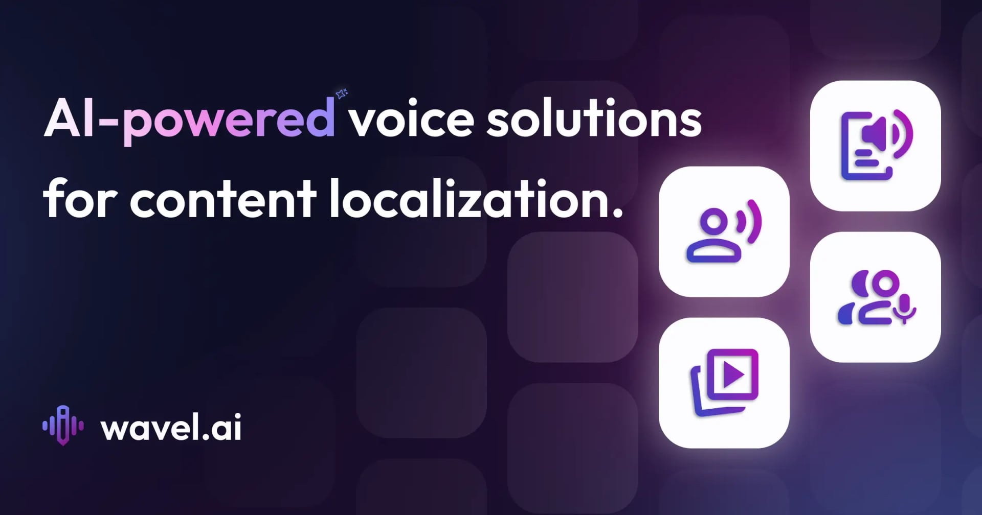 Wavel AI Audio Generation showing Audio Generation - Empowering global communication through AI