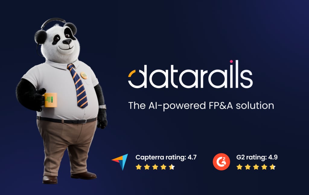 Datarails Data Analytics showing Data Analytics - FinanceOS: trusted AI for finance teams