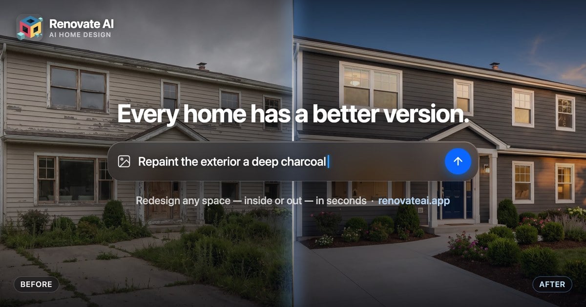 Renovate AI Image Generation showing Image Generation - Instantly visualize your dream renovation with AI