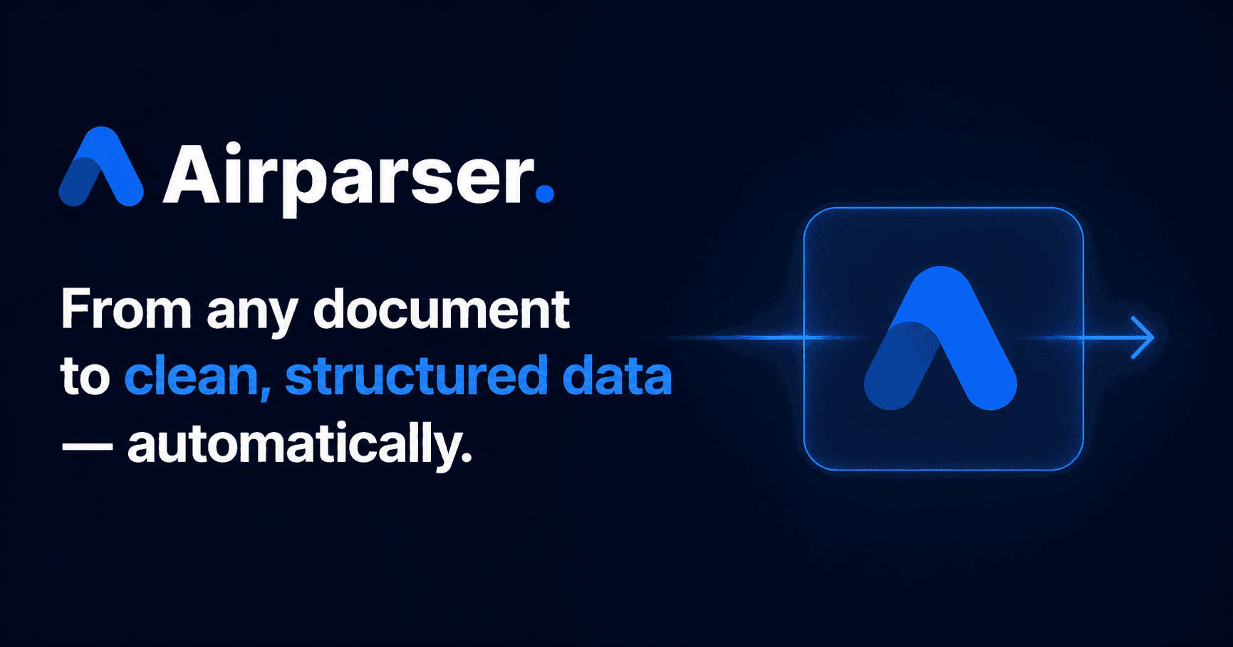 Airparser Data Analytics showing Data Analytics - Effortless Data Extraction