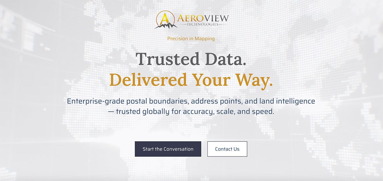 Aeroview Data Analytics showing Data Analytics - Trusted Data. Delivered Your Way.