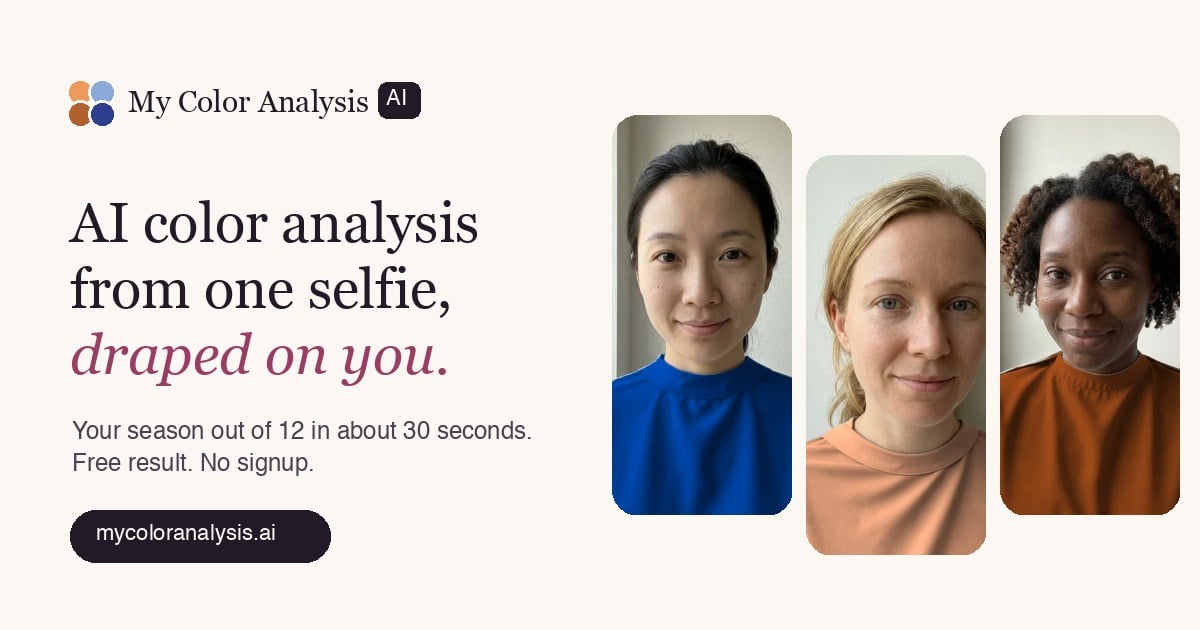 My Color Analysis AI Design showing Design - Reveal Your Best Colors Instantly with AI