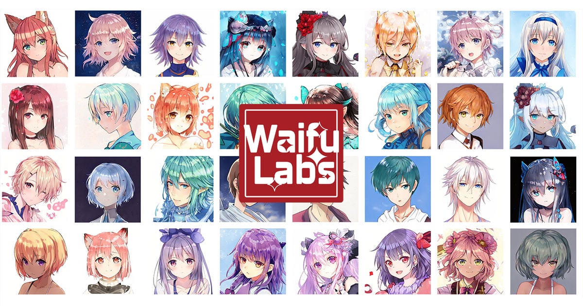 Waifu Labs Image Generation showing Image Generation - Magical AI-generated anime portraits, just for you