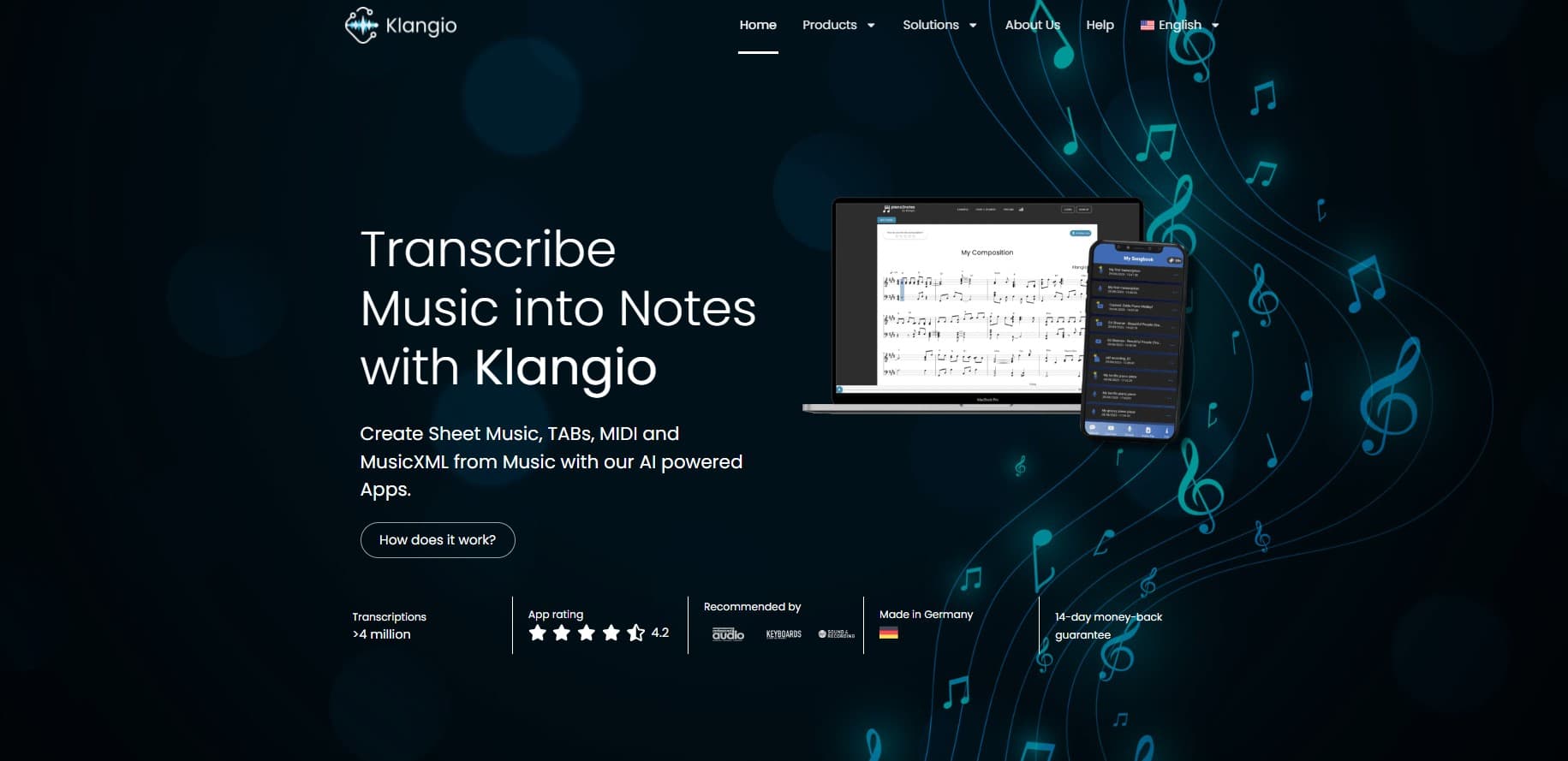 Klangio Audio Editing showing audio processing - Transforming Text to Speech with Precision