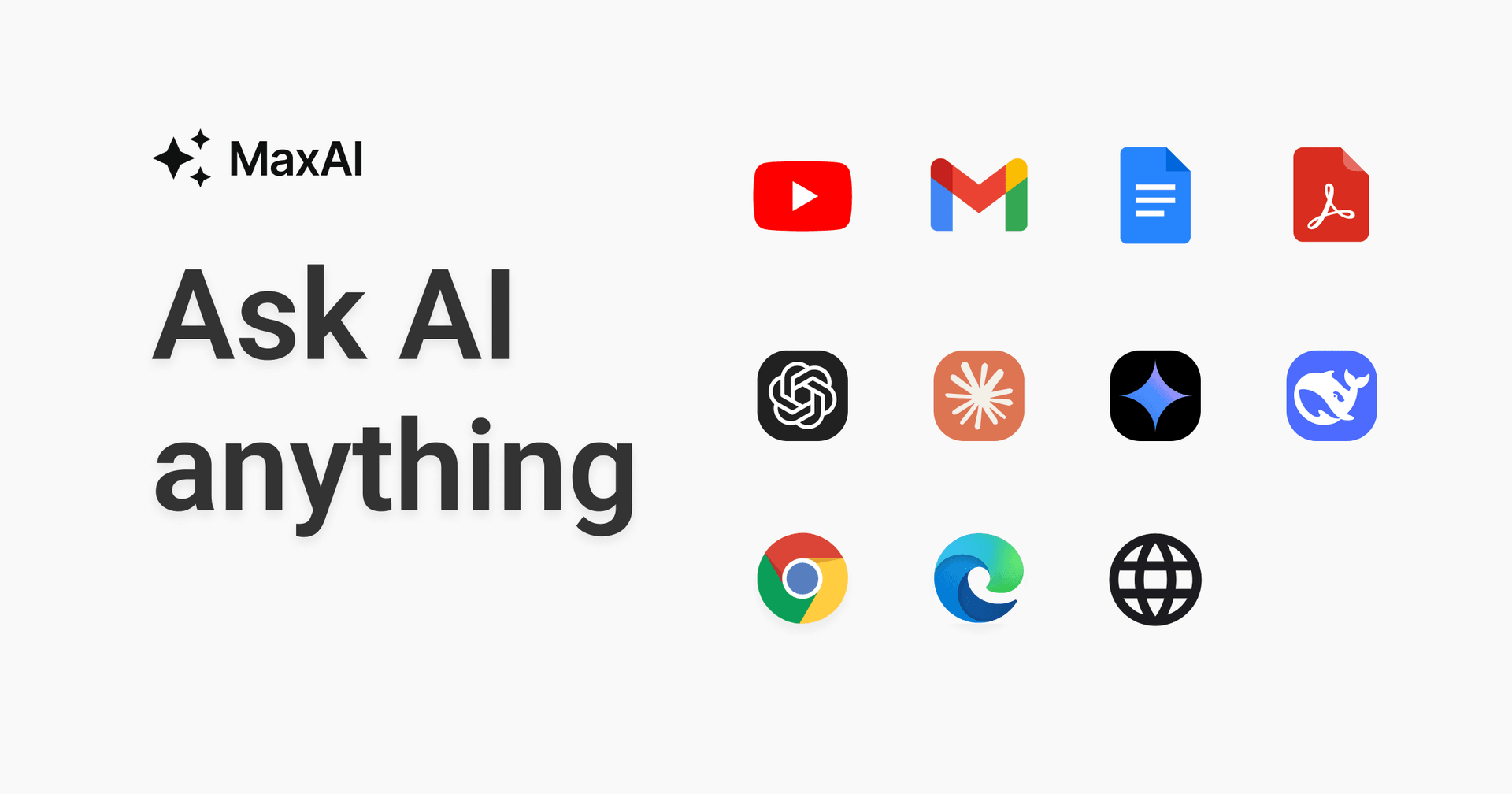 MaxAI.me Conversational AI showing Conversational AI - Empowering AI for Everyone