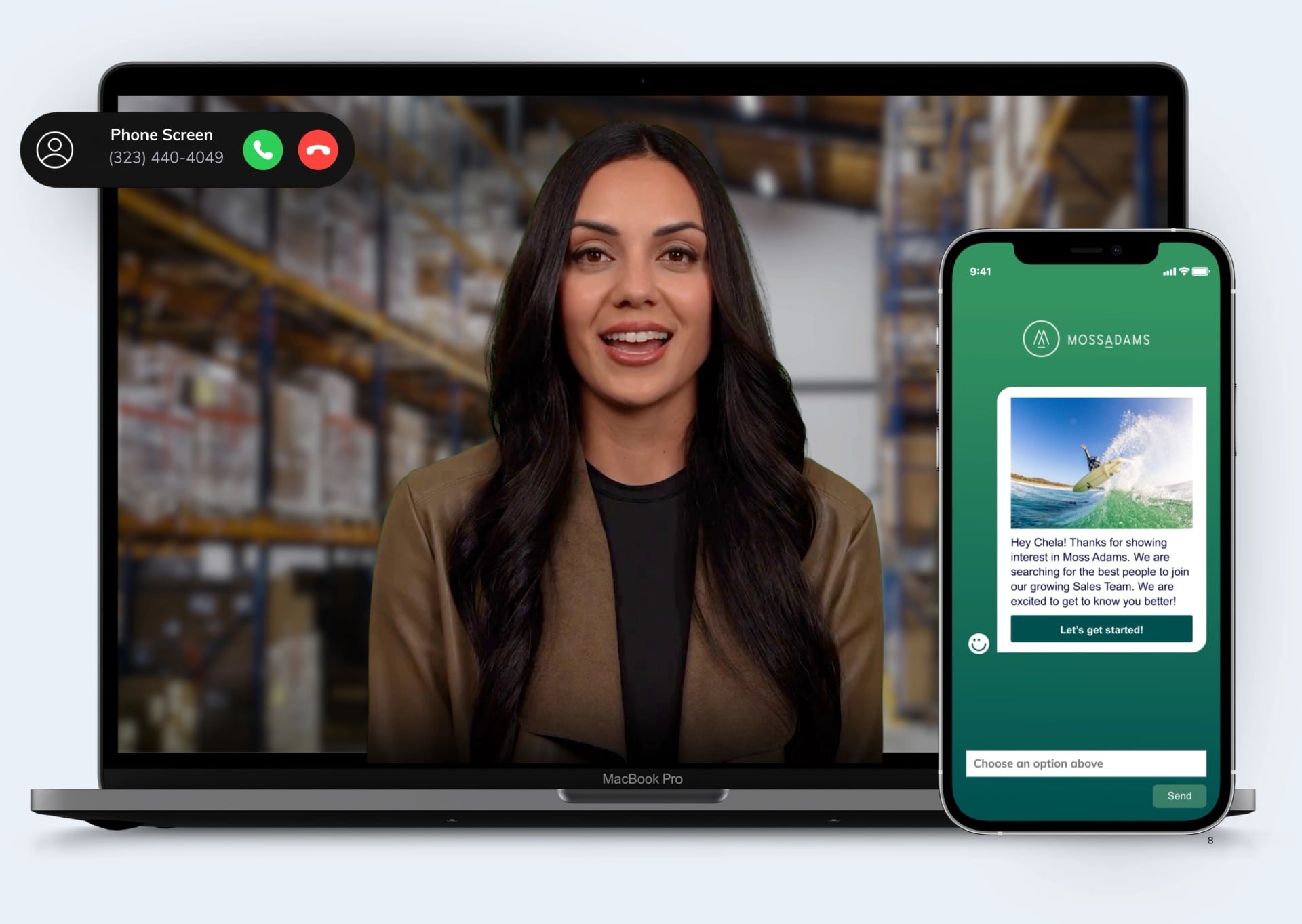Humanly Conversational AI showing Conversational AI - AI recruiting for high-volume, hourly and frontline hiring