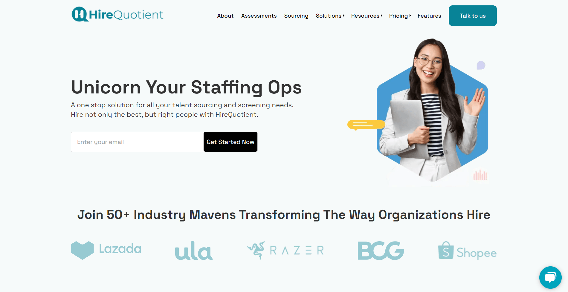 HireQuotient Productivity & Collaboration showing Productivity & Collaboration - Elevate your hiring journey with AI-driven s