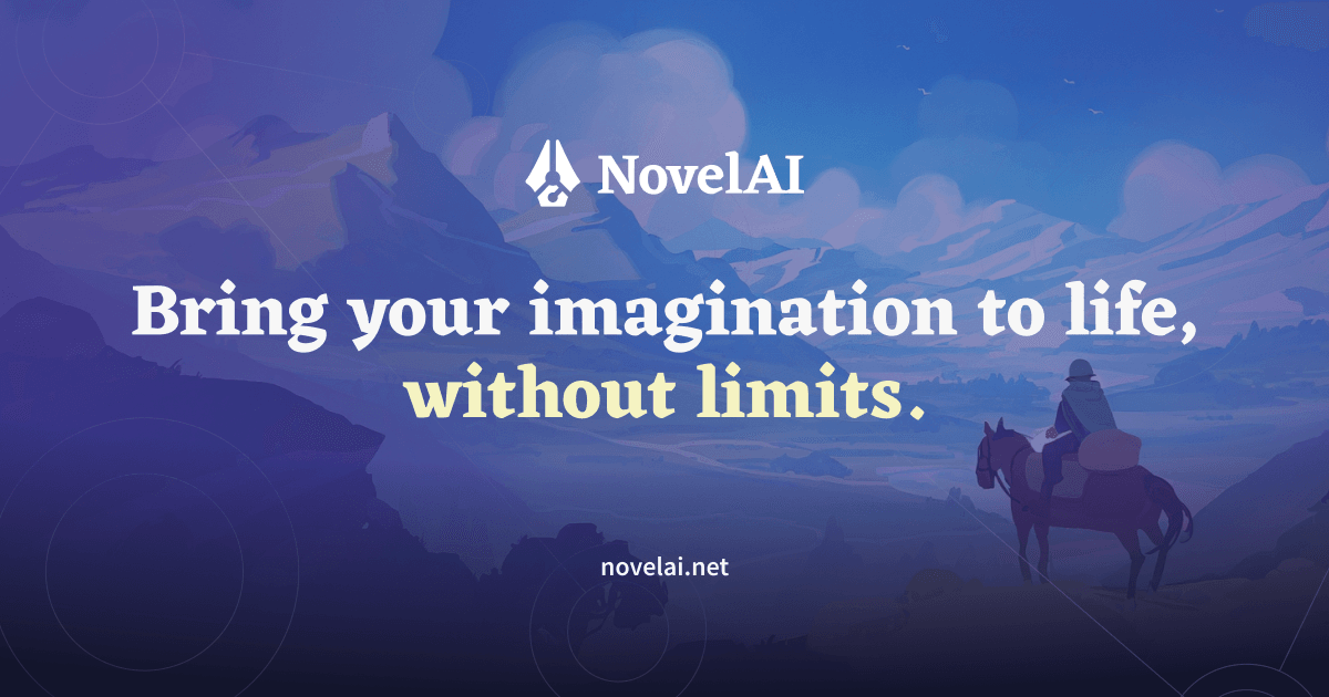 NovelAI Writing & Translation showing Writing & Translation - Long-form storytelling meets anime image generation