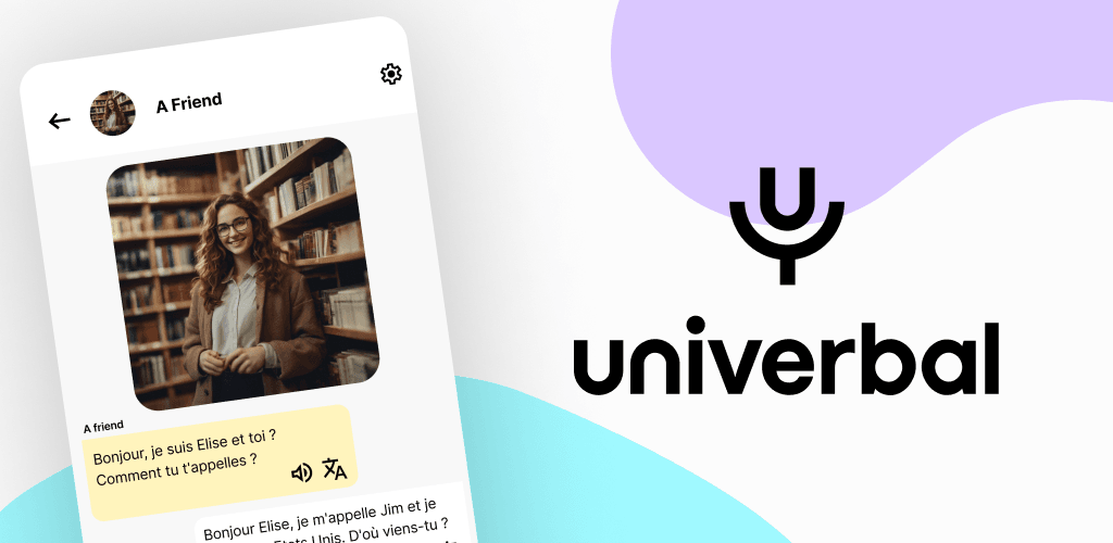 Univerbal Conversational AI showing Conversational AI - Break language barriers effortlessly