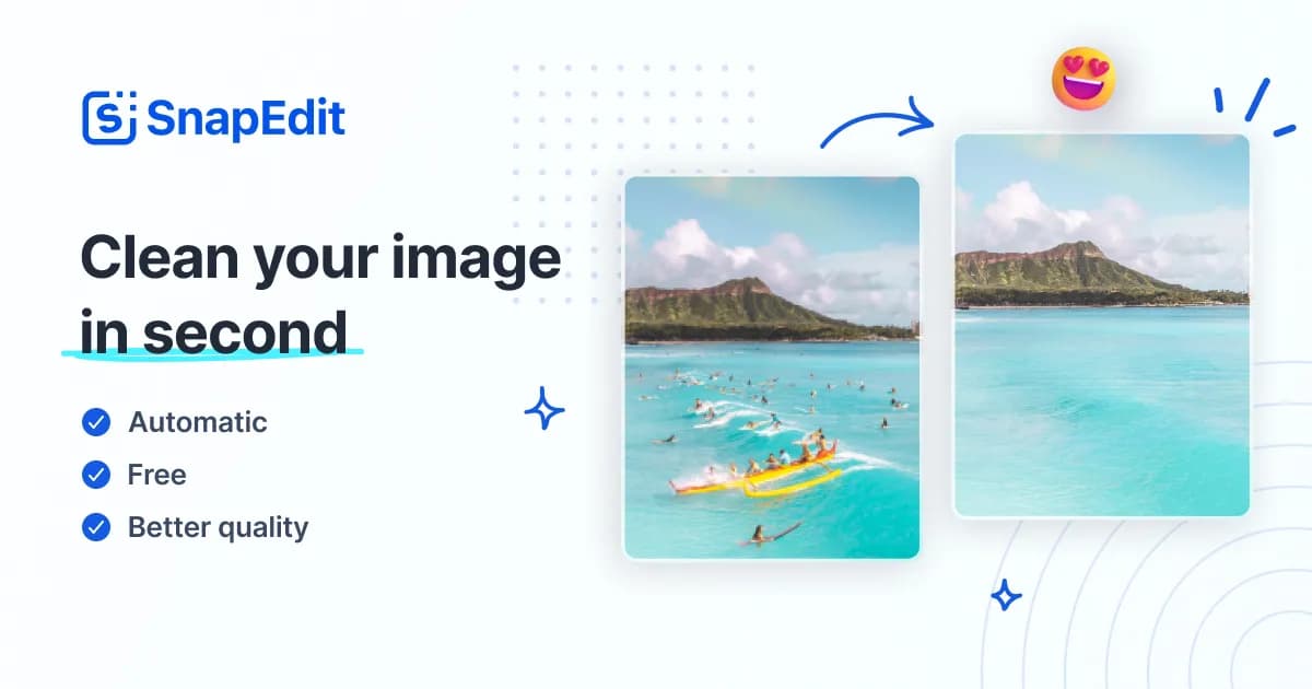 SnapEdit Design showing ai photo editor - AI Photo Editing Made Simple
