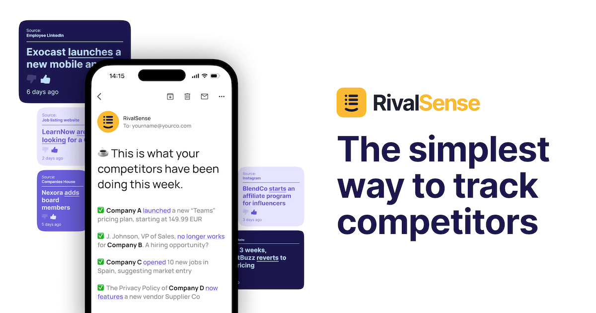 RivalSense Data Analytics showing Data Analytics - Empower Your Digital Presence