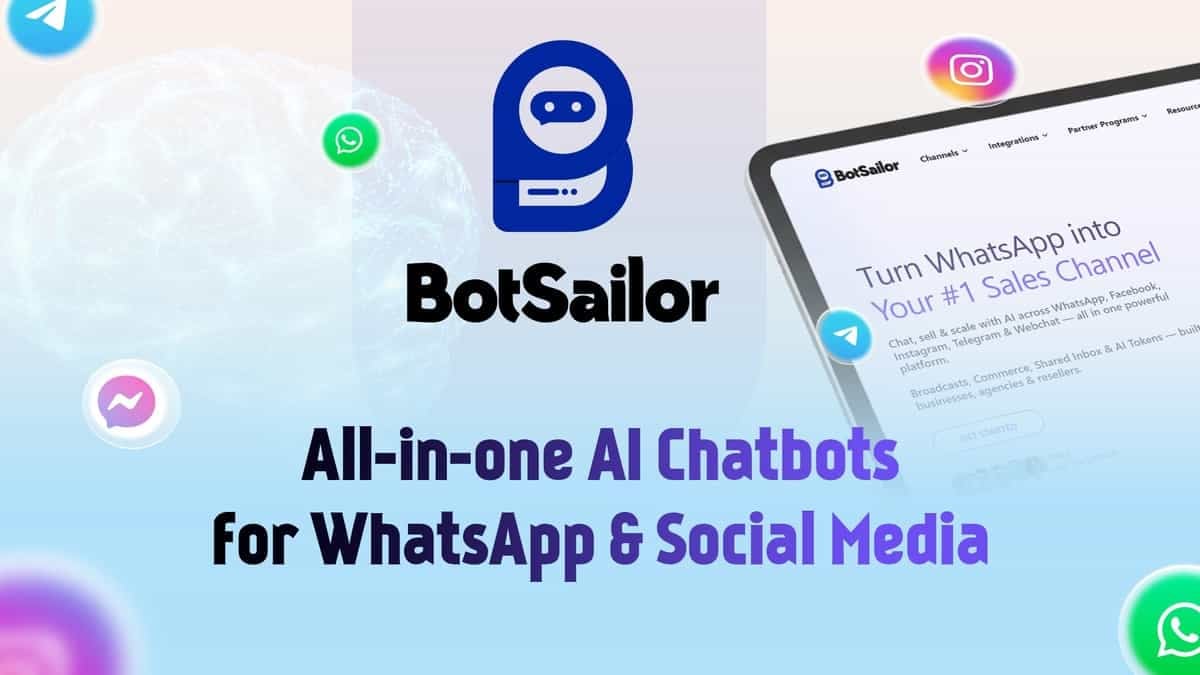 BotSailor Conversational AI showing Conversational AI - Sail through automation with BotSailor