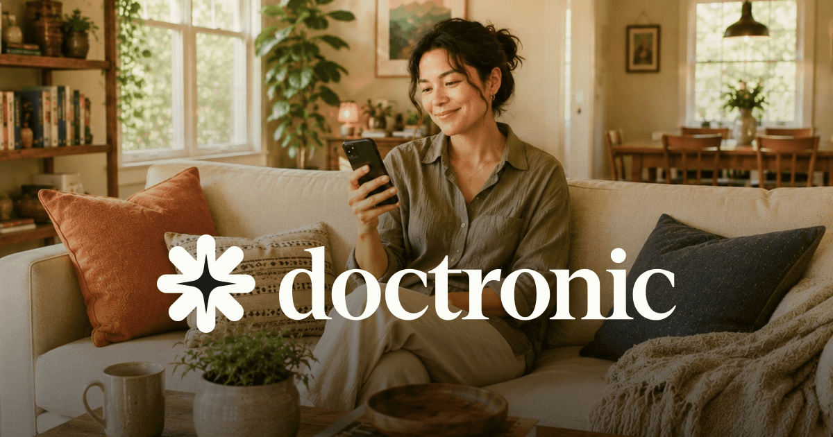 Doctronic Conversational AI showing Conversational AI - Your Personal AI Doctor
