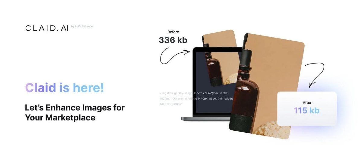 Claid.ai Image Generation showing Image Generation - Pro-quality product photos in seconds. Generate, enhance, and edit with