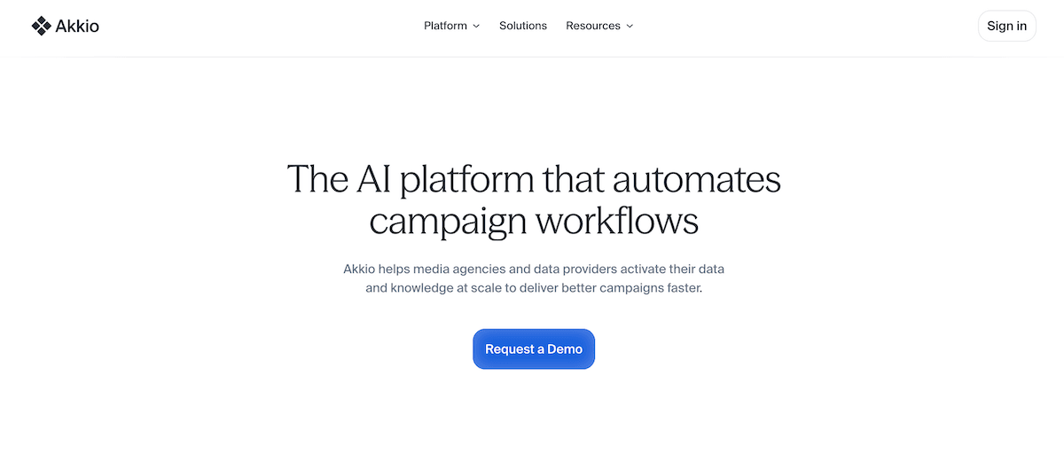 Akkio Data Analytics showing Data Analytics - Turn complex data into client-ready insights—instantly, with AI.