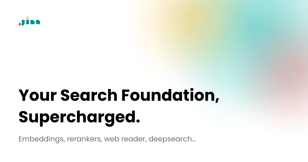 Jina AI Search & Discovery showing Search & Discovery - Empowering Search for All