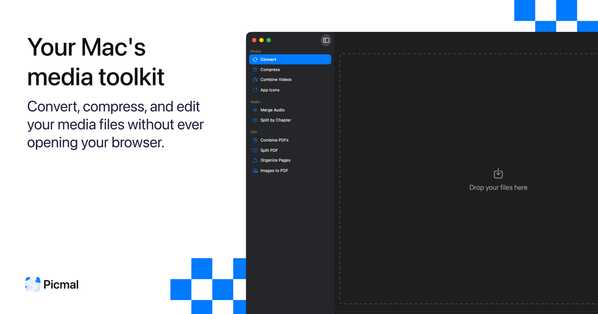 Picmal Image Generation showing Image Generation - Batch convert images, videos, and audio on your Mac