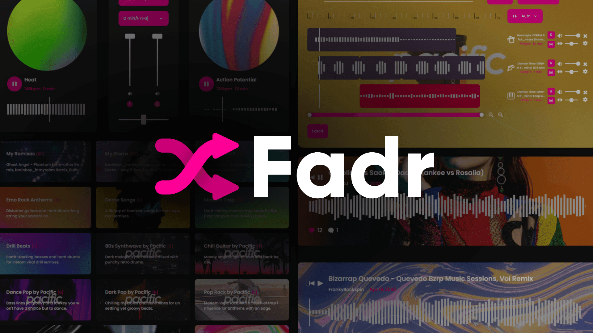 Fadr Music Generation showing Music Generation - Empowering Communication Through AI