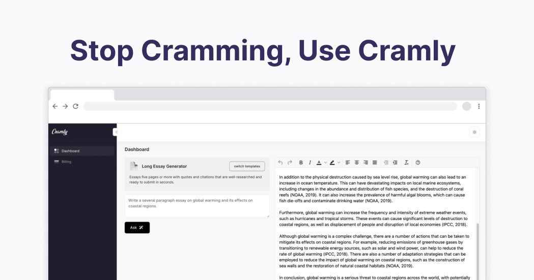 Cramly Conversational AI showing Conversational AI - Accelerate Your Learning