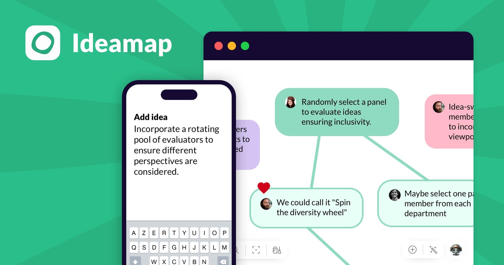 Ideamap Productivity & Collaboration showing Productivity & Collaboration - Unleash your creativity with AI-powered brainstor