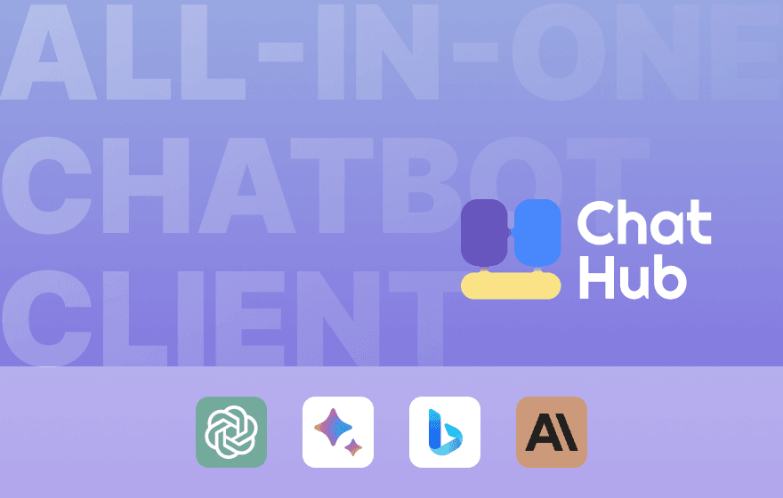 ChatHub Conversational AI showing Conversational AI - GPT-6, Claude 5, and Gemini 3 side by side