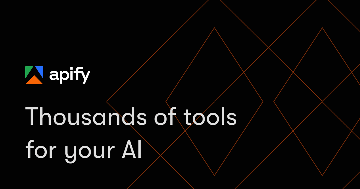 Apify Data Analytics showing Data Analytics - Automate Anything