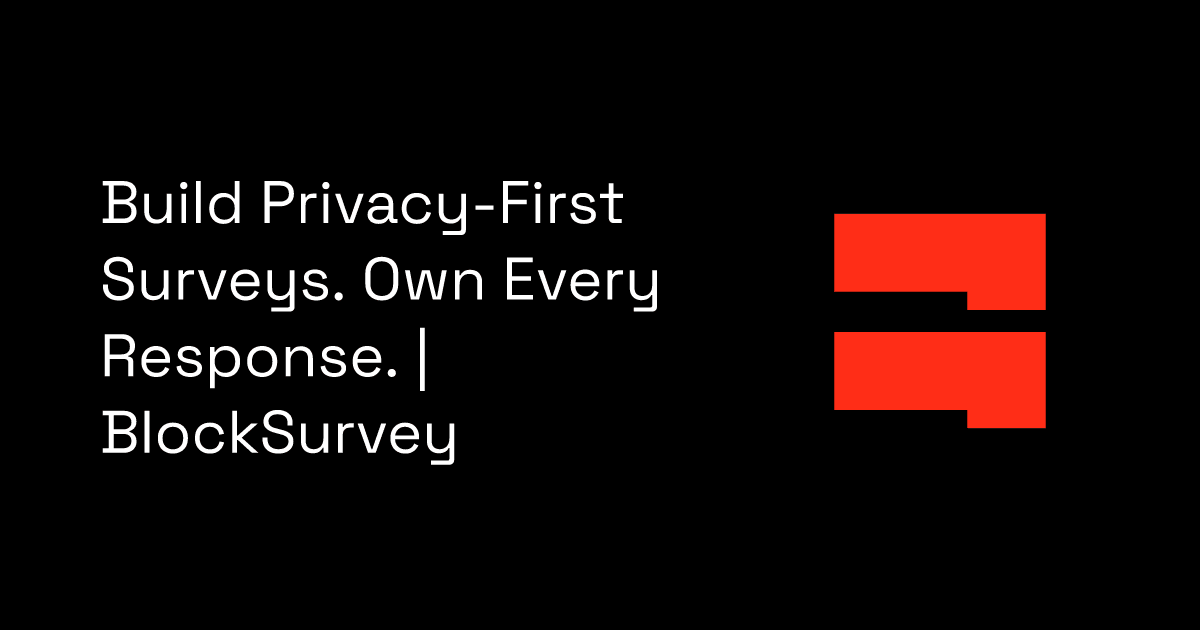 BlockSurvey Data Analytics showing Data Analytics - Build Privacy-First Surveys. Own Every Response.