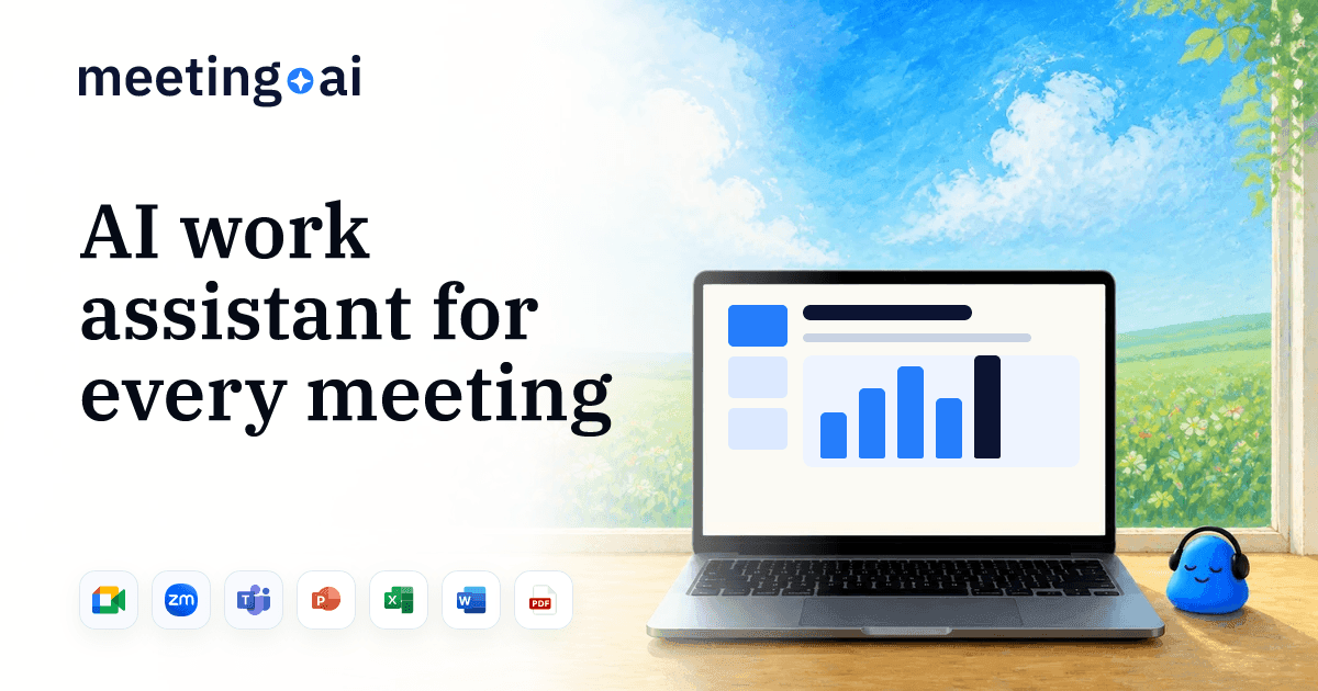 Meeting.ai Productivity & Collaboration showing Productivity & Collaboration - Effortless Meeting Transcriptions & Actionable