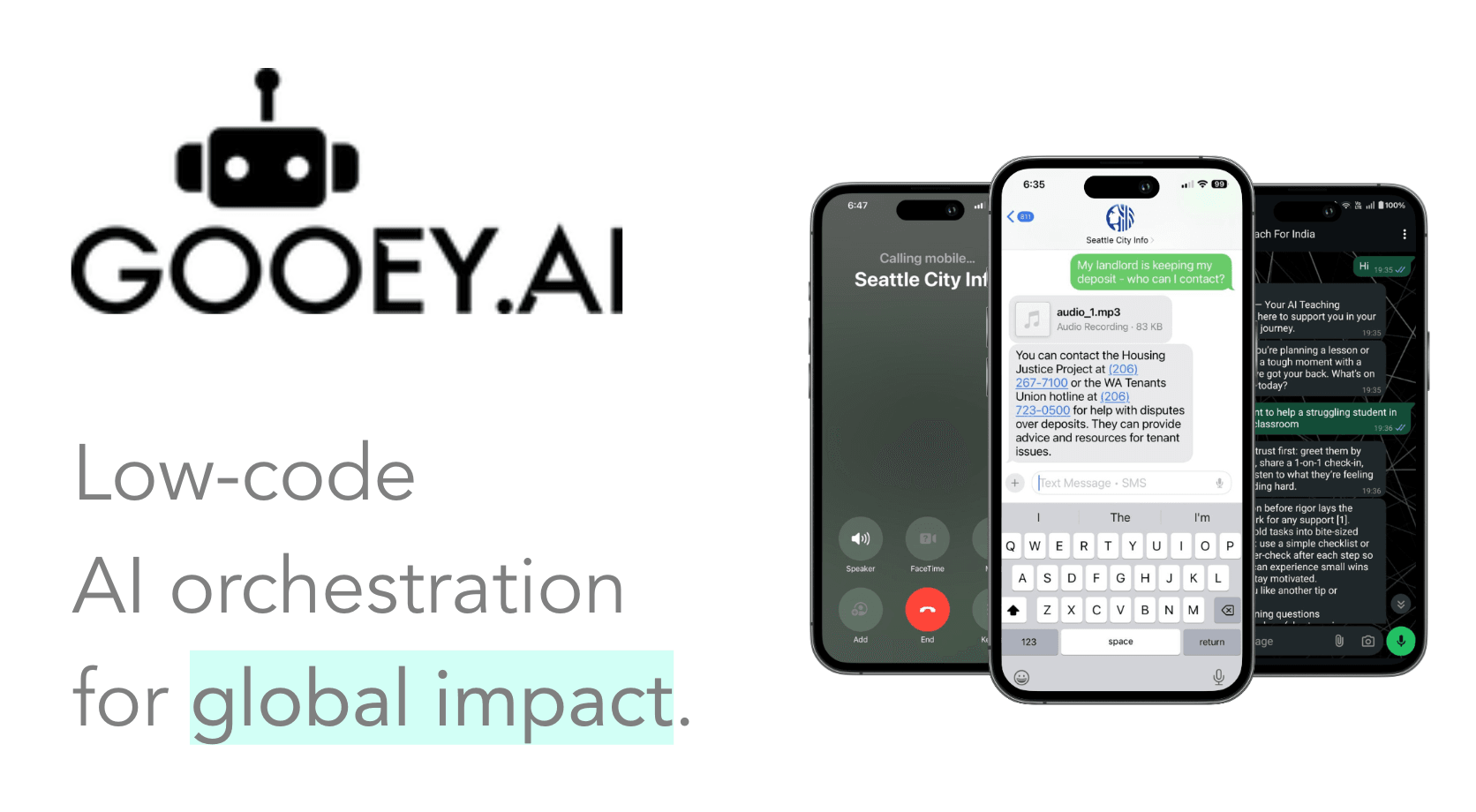Gooey.AI Productivity & Collaboration showing Productivity & Collaboration - Build and deploy AI workflows easily