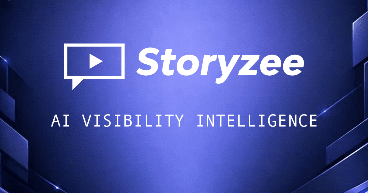 Storyzee Data Analytics showing Data Analytics - AI Visibility Platform — Measure & Improve Your Brand Inside AI Answers | GE