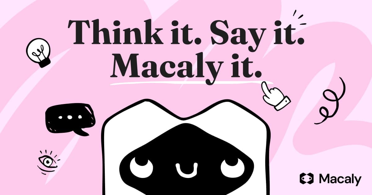 Macaly Design showing Design - Build and launch web apps from a single prompt