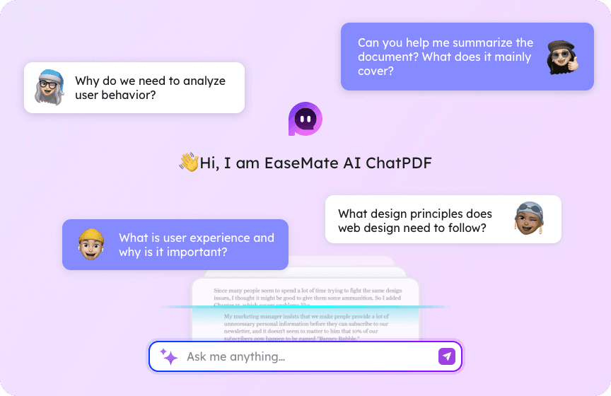 EaseMate ChatPDF AI Conversational AI showing Conversational AI - Chat with PDF: Ask, Translate, and Summarize PDF Free via E