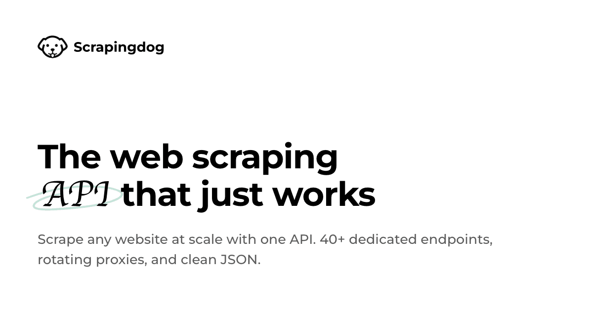 Scrapingdog Search & Discovery showing Search & Discovery - Turn any website into a dataset