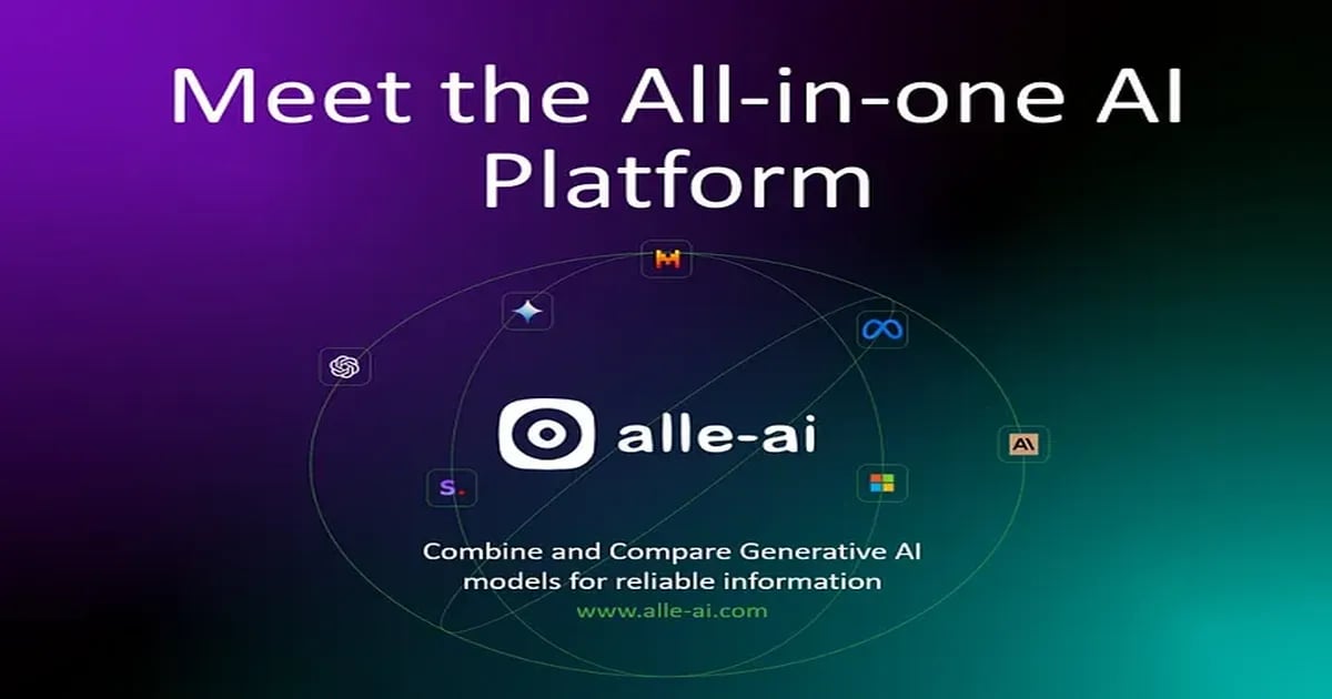 Alle-AI Conversational AI showing Conversational AI - One prompt, every model, one trustworthy answer